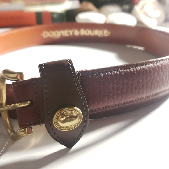 Dooney & Bourke Cognac Leather Belt - Picture 12 of 12